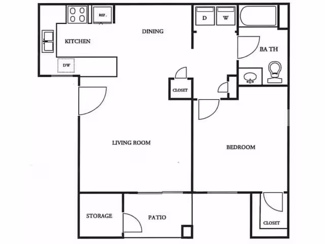 One Bedroom 03-0316 03-0316 floor plan